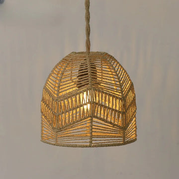 Handwoven Bamboo Pendant Lamp | Natural Rattan Hanging Light – Elegant & Eco-Friendly Lighting
