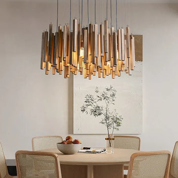 Elegant wooden chandelier